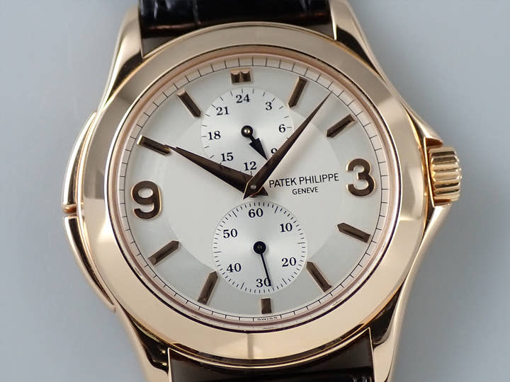 Patek Philippe Calatrava Travel Time Ref. 5134R-011 Rose Gold Silver Dial