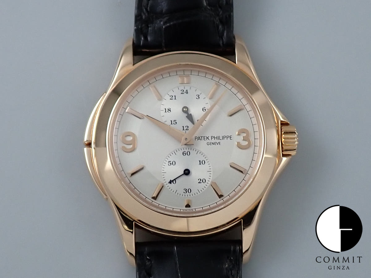 Patek Philippe Calatrava Travel Time Ref. 5134R-011 Rose Gold Silver Dial
