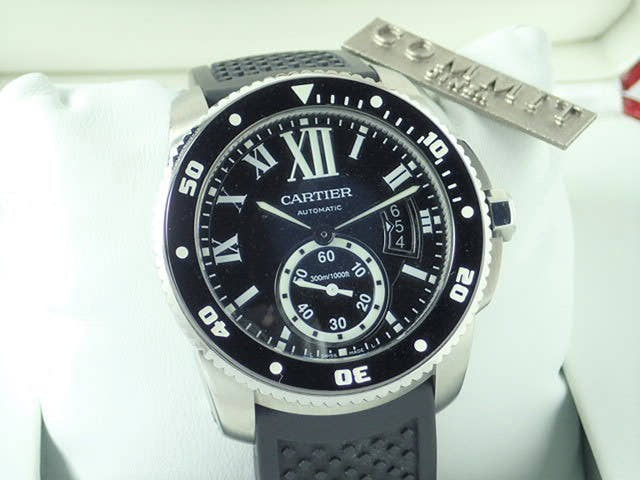 カルティエ カリブル Ref.W7100056 ブラック文字盤 中古 calibre-3