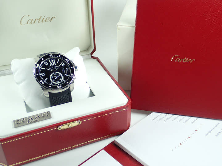 カルティエ カリブル Ref.W7100056 ブラック文字盤 中古 calibre-3