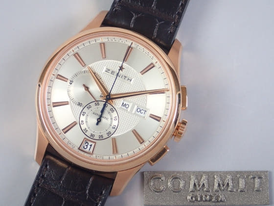 ゼニス キャプテン Ref.18.2070.4054/02.C711 シルバー文字盤 中古 captain