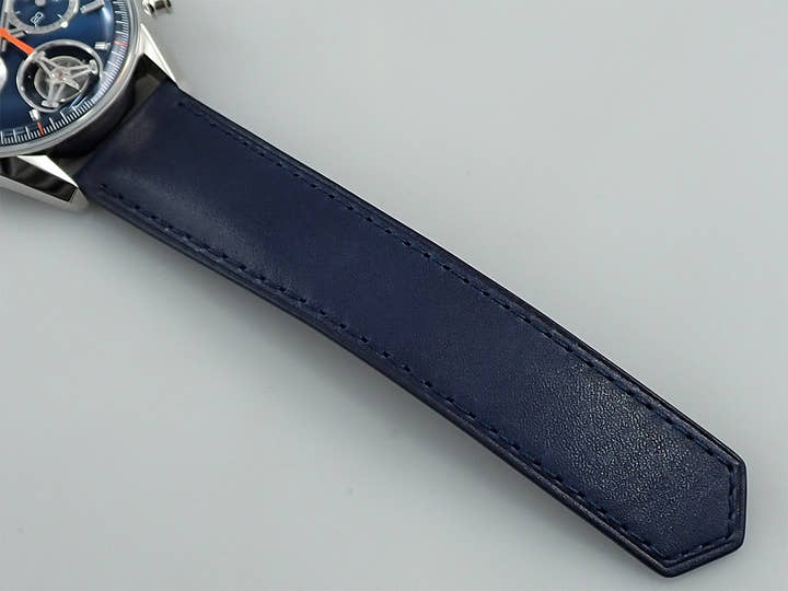 タグホイヤー カレラ クロノグラフ トゥールビヨン Ref.CBS5010.FC6543 ブルー文字盤 未使用 M7FM33V4