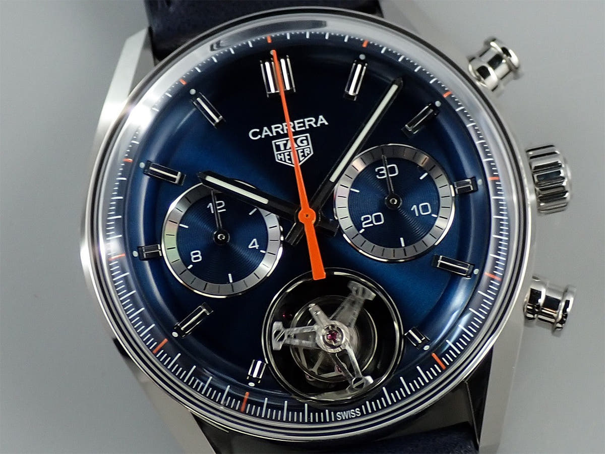 Tag Heuer Carrera Chronograph Tourbillon Ref.CBS5010.FC6543 Blue Dial Unused M7FM33V4
