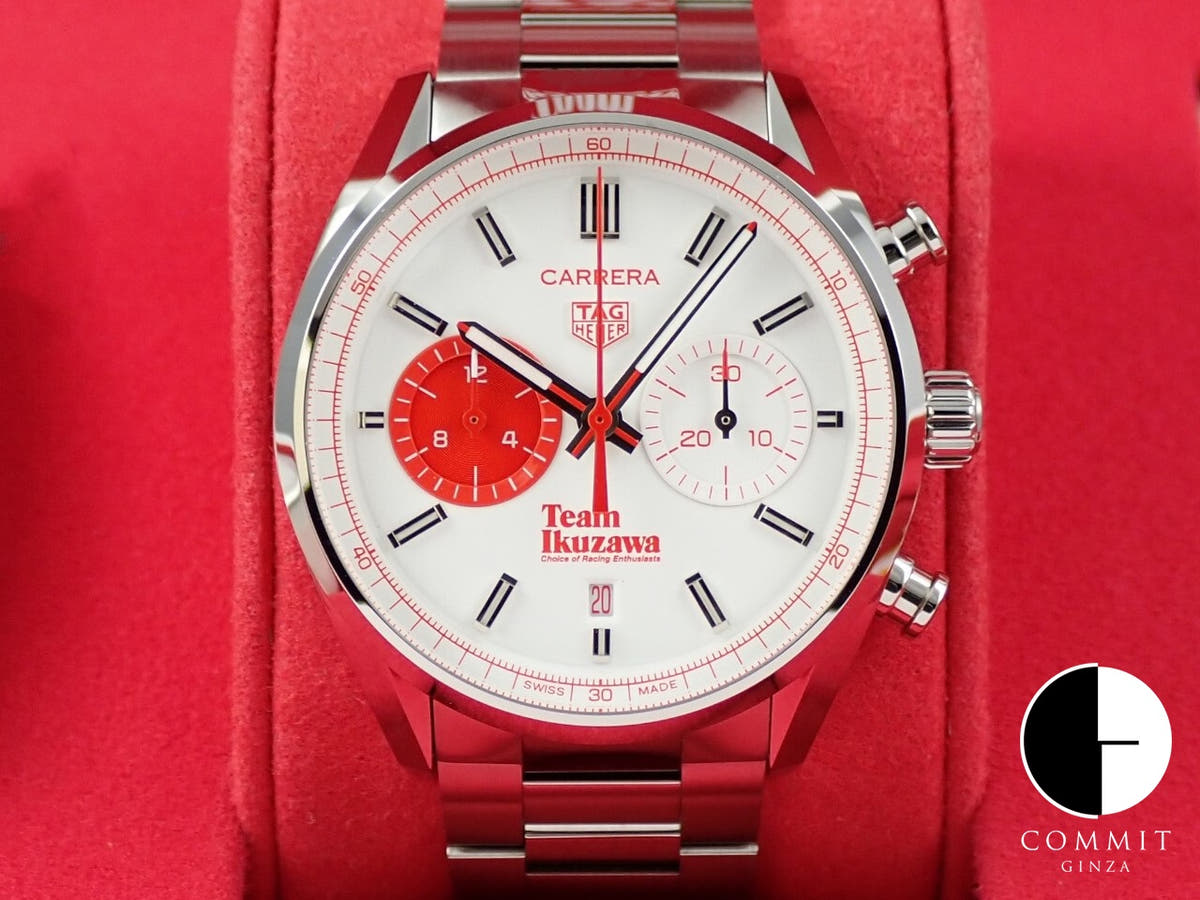 TAG Heuer Carrera Team Ikuzawa by Bamford Ref.CBN201F.EB0356 White Opaline Dial Unused Y3C03255