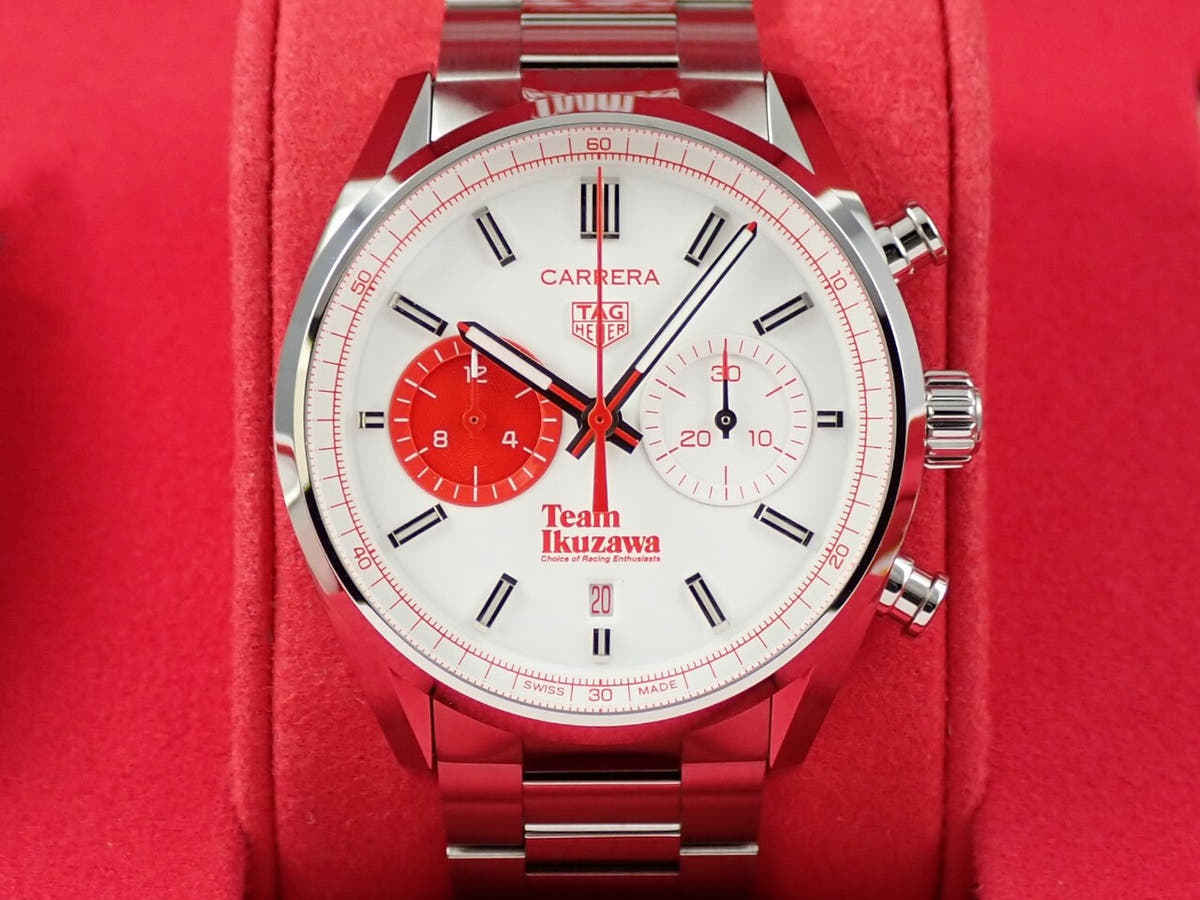 TAG Heuer Carrera Team Ikuzawa by Bamford Ref.CBN201F.EB0356 White Opaline Dial Unused Y3C03255