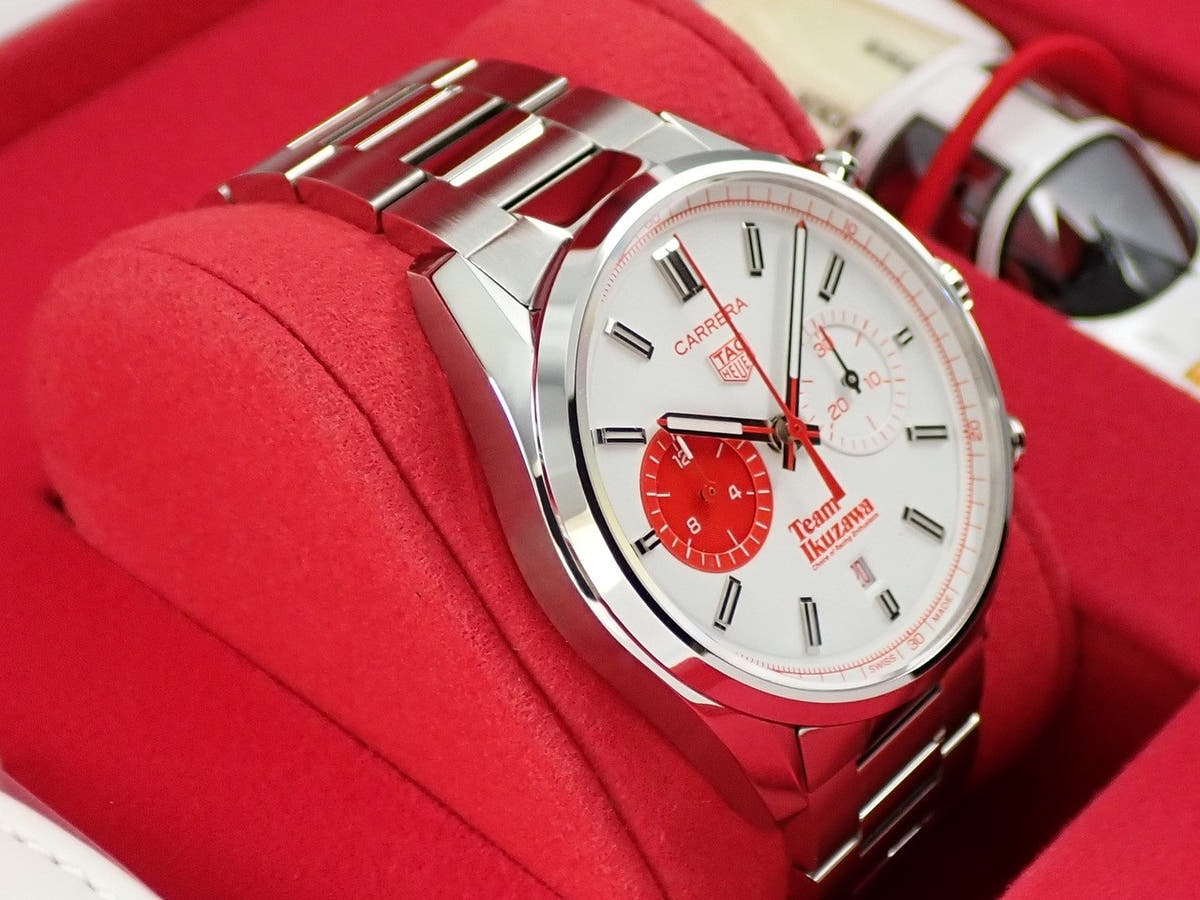 TAG Heuer Carrera Team Ikuzawa by Bamford Ref.CBN201F.EB0356 White Opaline Dial Unused Y3C03255