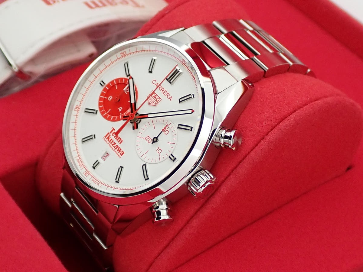 TAG Heuer Carrera Team Ikuzawa by Bamford Ref.CBN201F.EB0356 White Opaline Dial Unused Y3C03255