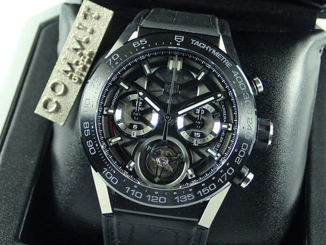 Tag Heuer Carrera Ref.CAR5A8Y.FC6377 Black Skeleton Dial Used carrera-4