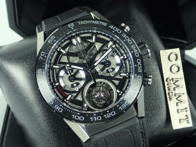 Tag Heuer Carrera Ref.CAR5A8Y.FC6377 Black Skeleton Dial Used carrera-4