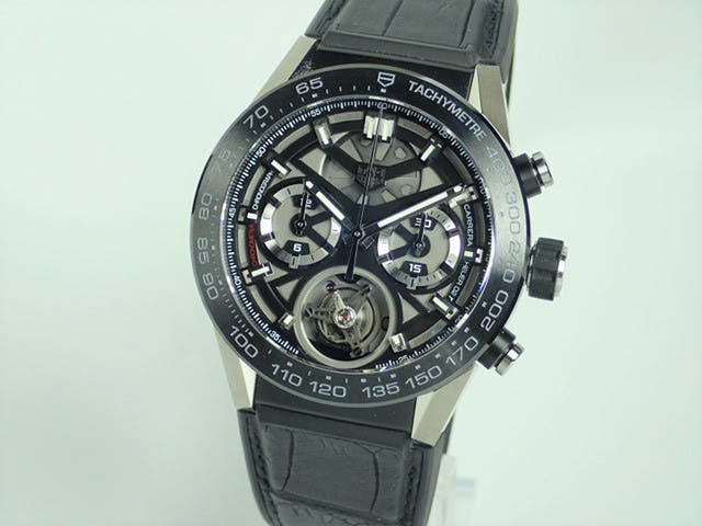 Tag Heuer Carrera Ref.CAR5A8Y.FC6377 Black Skeleton Dial Used carrera-4