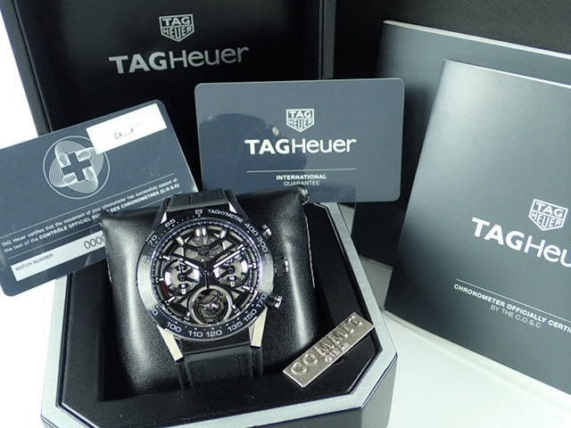 Tag Heuer Carrera Ref.CAR5A8Y.FC6377 Black Skeleton Dial Used carrera-4