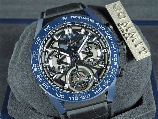 Tag Heuer Carrera Ref.CAR5A93.FC6442 Black skeleton dial Unused carrera-5
