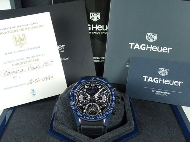Tag Heuer Carrera Ref.CAR5A93.FC6442 Black skeleton dial Unused carrera-5