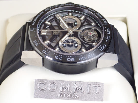 Tag Heuer Carrera Ref.CAR5A8Y.FC6377 Black skeleton dial Used Carrera