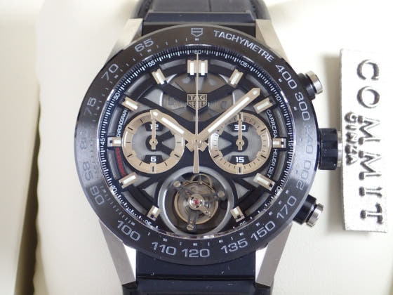 Tag Heuer Carrera Ref.CAR5A8Y.FC6377 Black skeleton dial Used Carrera