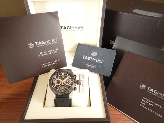 Tag Heuer Carrera Ref.CAR5A8Y.FC6377 Black skeleton dial Used Carrera