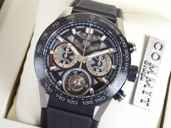タグホイヤー カレラ Ref.CAR5A8Y.FC6377 ブラックスケルトン文字盤 中古 carrera