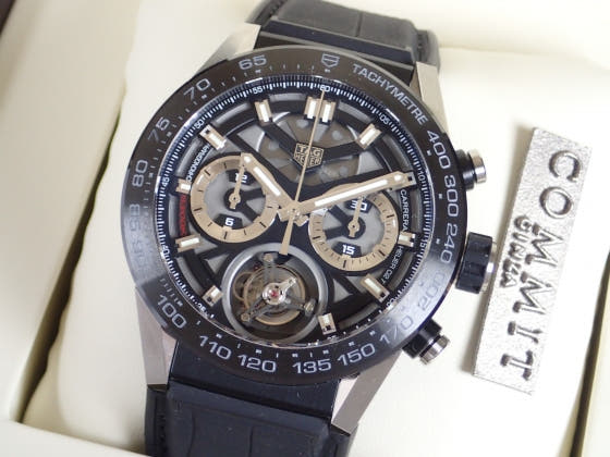 Tag Heuer Carrera Ref.CAR5A8Y.FC6377 Black skeleton dial Used Carrera