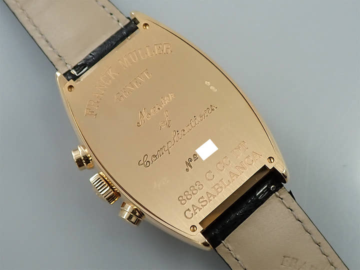 フランクミュラー カサブランカ クロノグラフ Ref.8883CCCDT 5N サーモン文字盤 中古 YMZ6834V