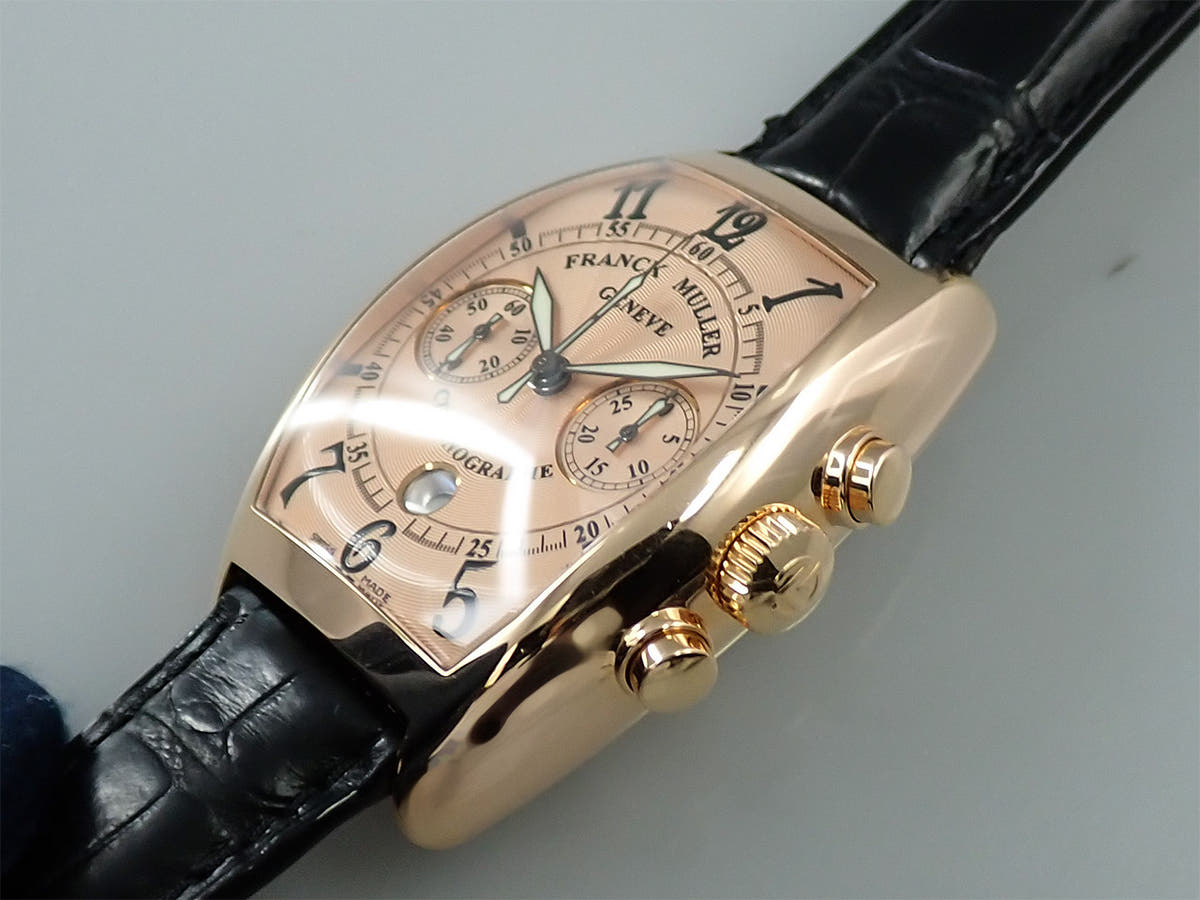 フランクミュラー カサブランカ クロノグラフ Ref.8883CCCDT 5N サーモン文字盤 中古 YMZ6834V