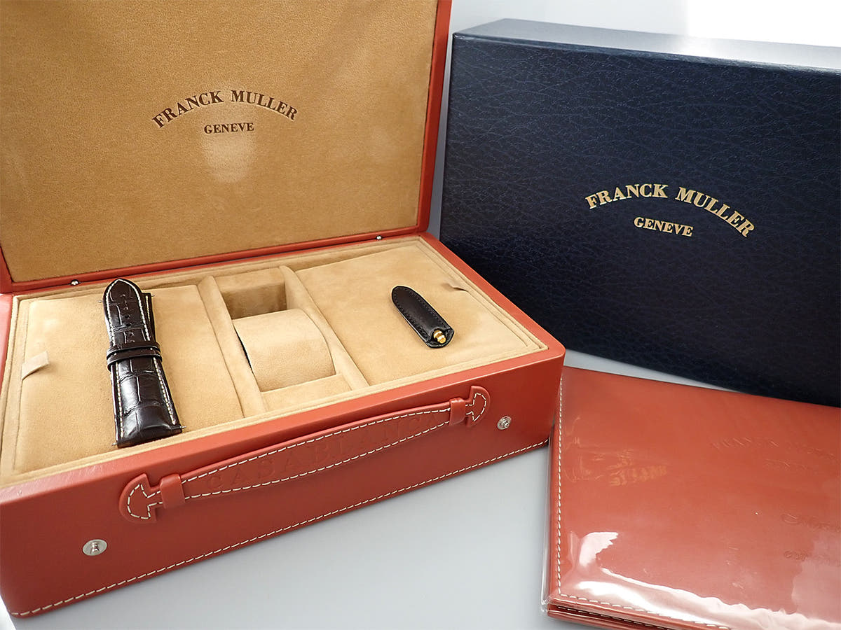 フランクミュラー カサブランカ クロノグラフ Ref.8883CCCDT 5N サーモン文字盤 中古 YMZ6834V