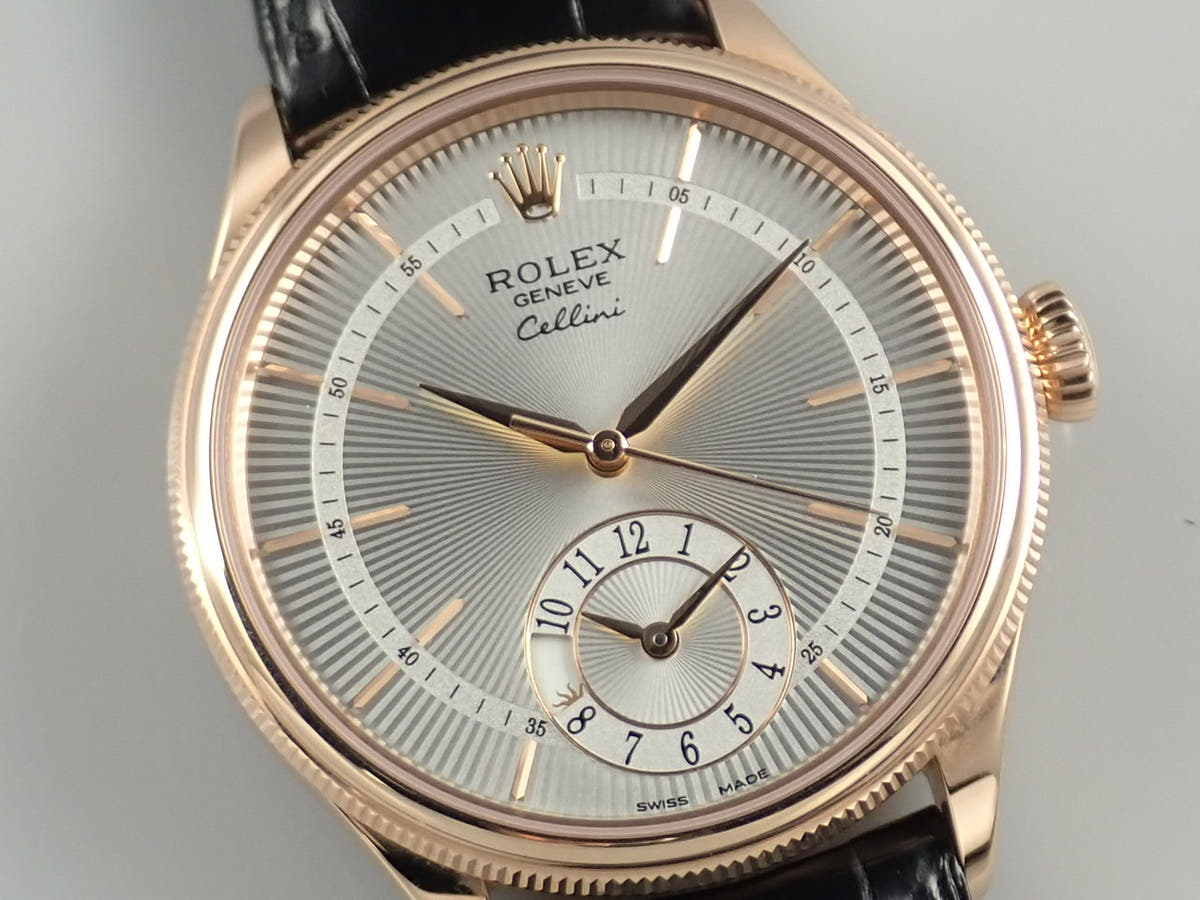 ロレックス チェリーニ デュアルタイム Ref.50525 シルバー文字盤 美品 561LK3F4