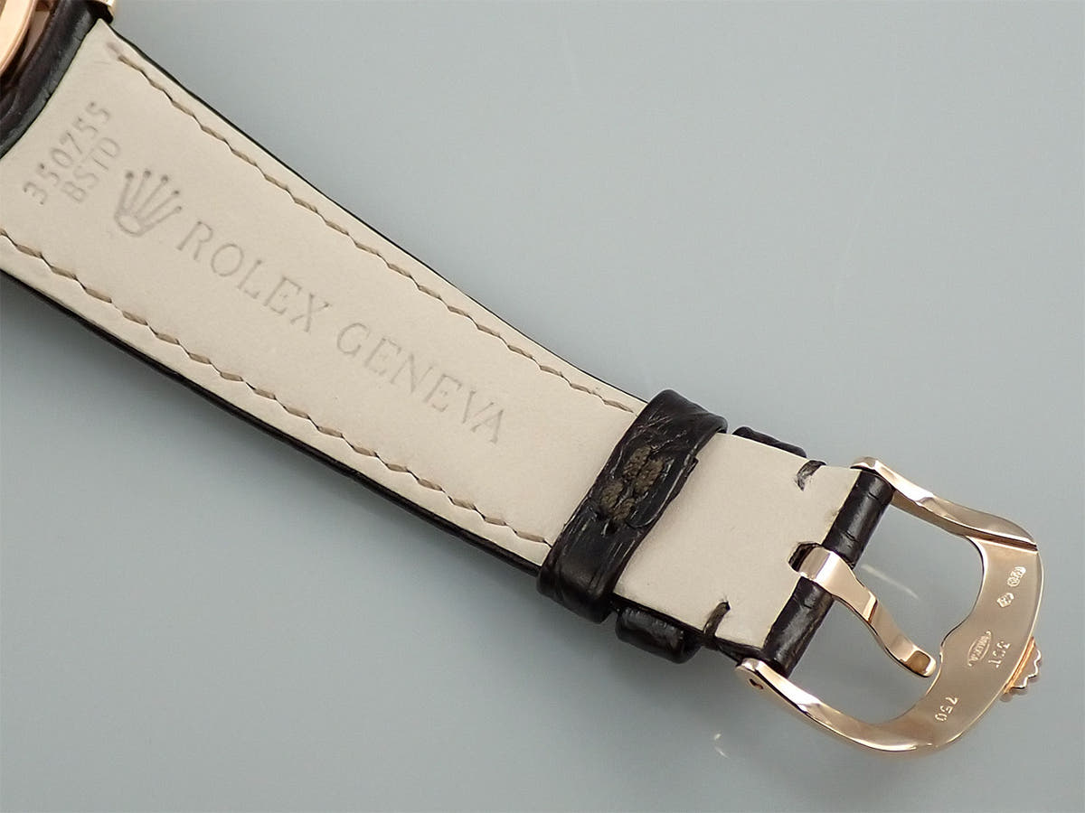 ロレックス チェリーニ デュアルタイム Ref.50525 ブラウン文字盤 美品 FX4JHTTA