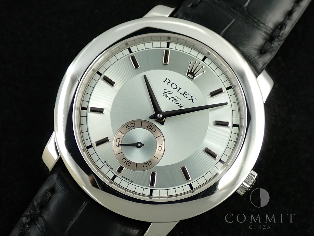 Rolex Cellini Cellinium Ref.5241/6 PT Ice Blue Dial