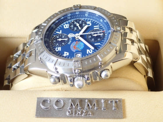 ブライトリング クロノマット Ref.A140CBIPAS ブルー文字盤 中古 chrono-mat