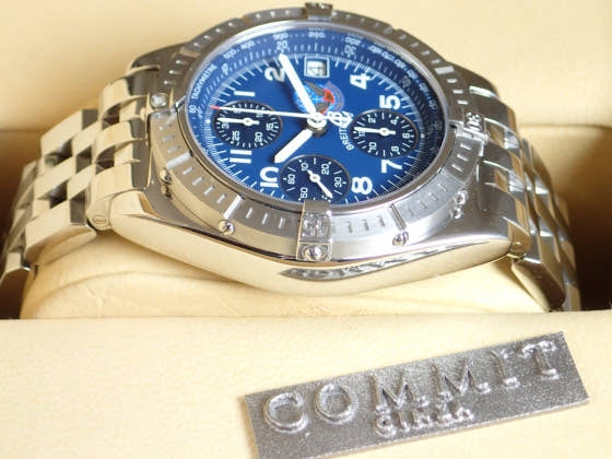 ブライトリング クロノマット Ref.A140CBIPAS ブルー文字盤 中古 chrono-mat