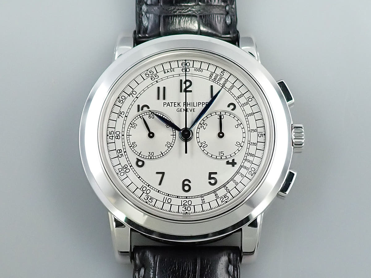 パテックフィリップ クロノグラフ Ref.5070G-001 シルバー文字盤 中古 09P84KA2