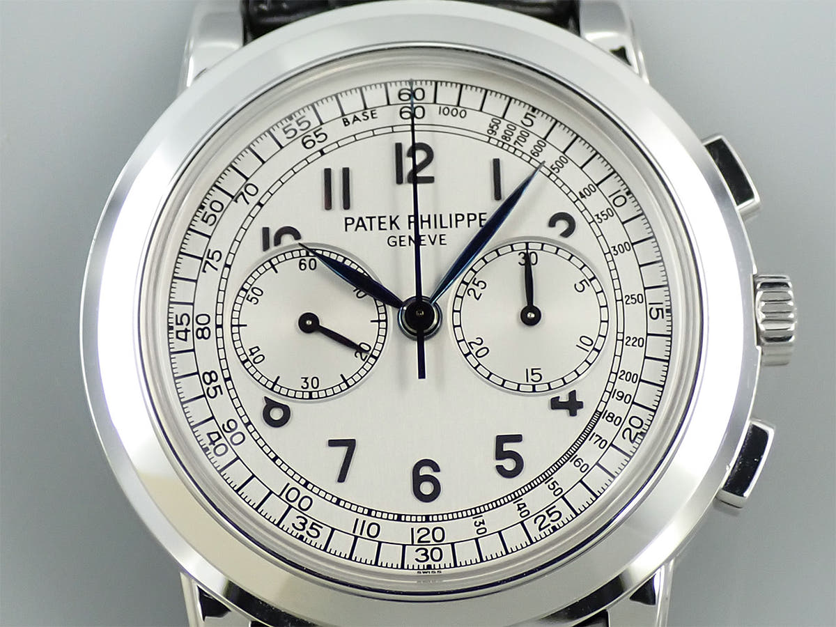 パテックフィリップ クロノグラフ Ref.5070G-001 シルバー文字盤 中古 09P84KA2