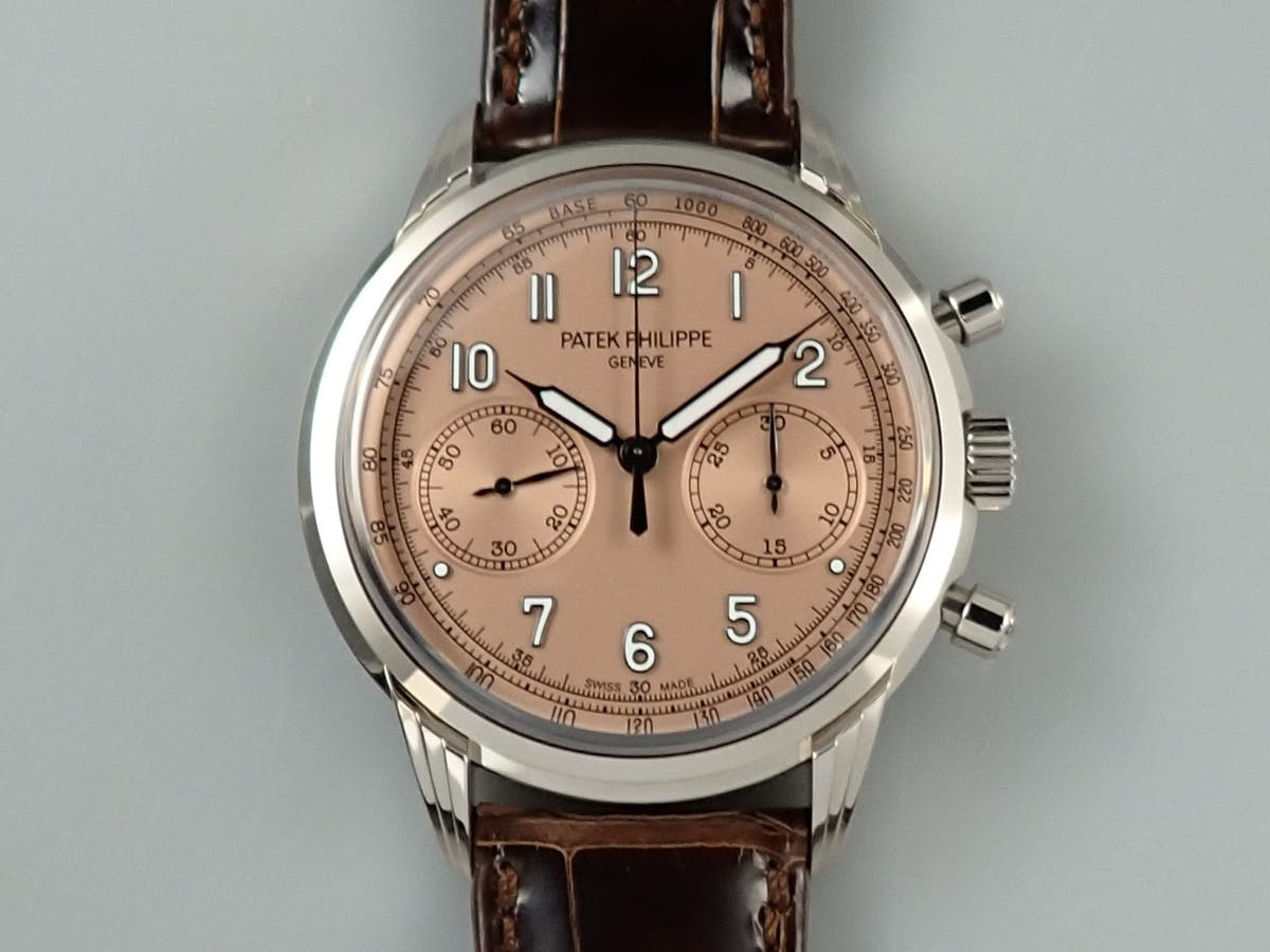 パテックフィリップ クロノグラフ Ref.5172G-010 ローズゴールドメッキのオパーリン文字盤 極美品 437C4ASY