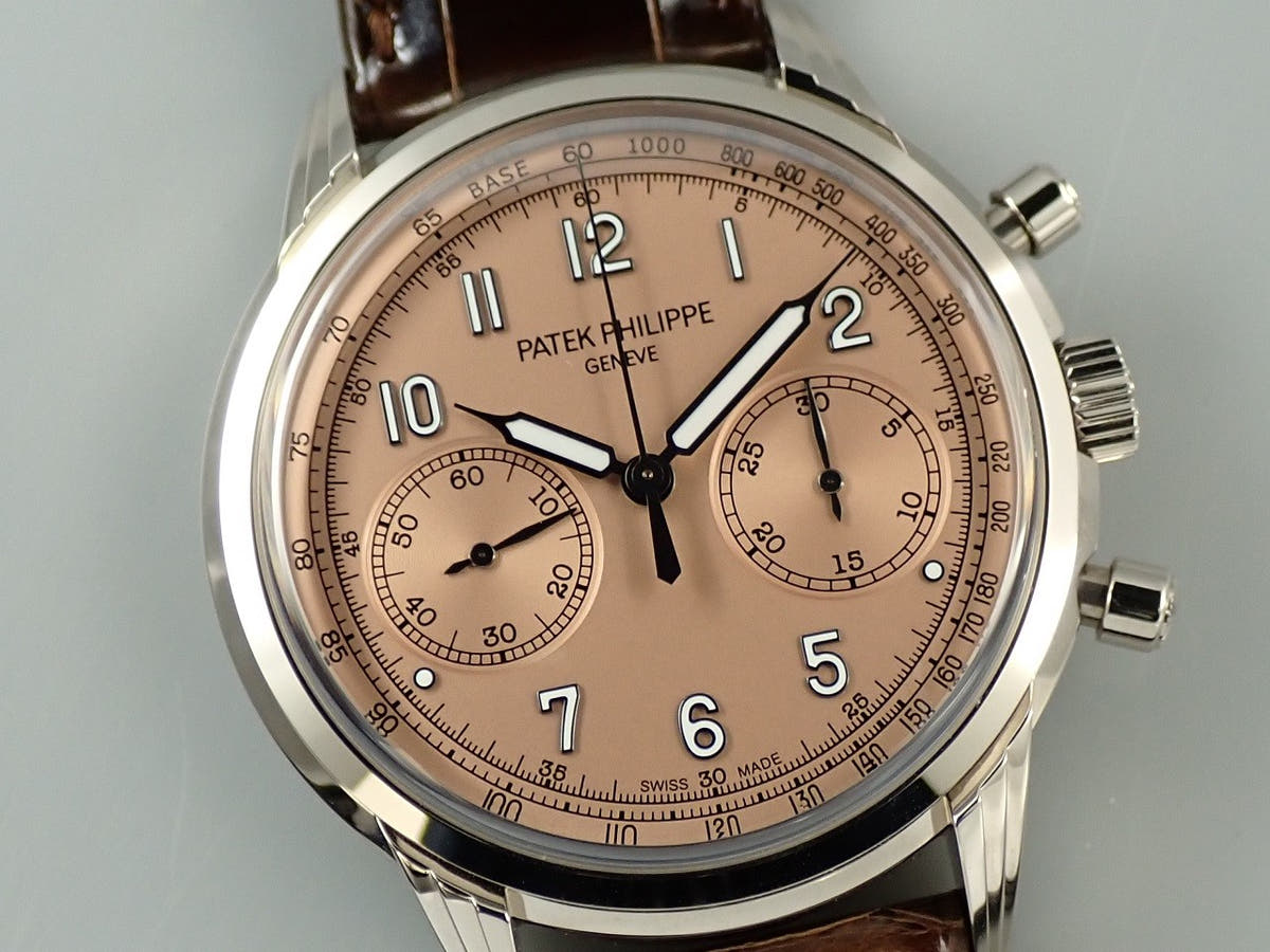 パテックフィリップ クロノグラフ Ref.5172G-010 ローズゴールドメッキのオパーリン文字盤 極美品 437C4ASY