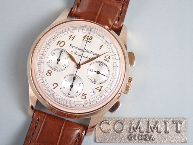 Zegna Monterubello Ref.38527 Ivory Dial Used Chronograph-4