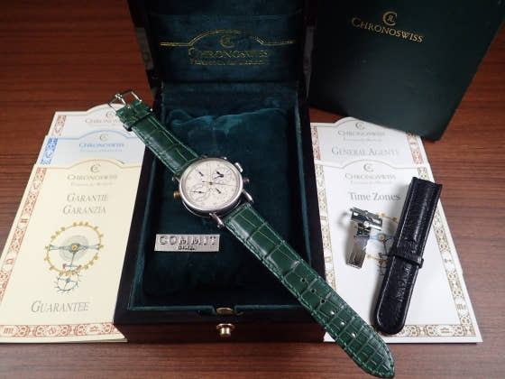 クロノスイス クロノグラフ Ref.CH7323 ホワイト文字盤 中古 chronograph