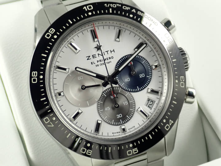 ゼニス クロノマスター Ref.03.3100.3600/69.M3100 ホワイト文字盤 極美品 chronomaster-11