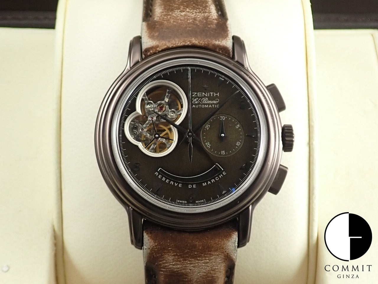 Zenith Chronomaster T Open Neo Vintage Brown Dial &lt;Warranty, Box, etc.&gt;