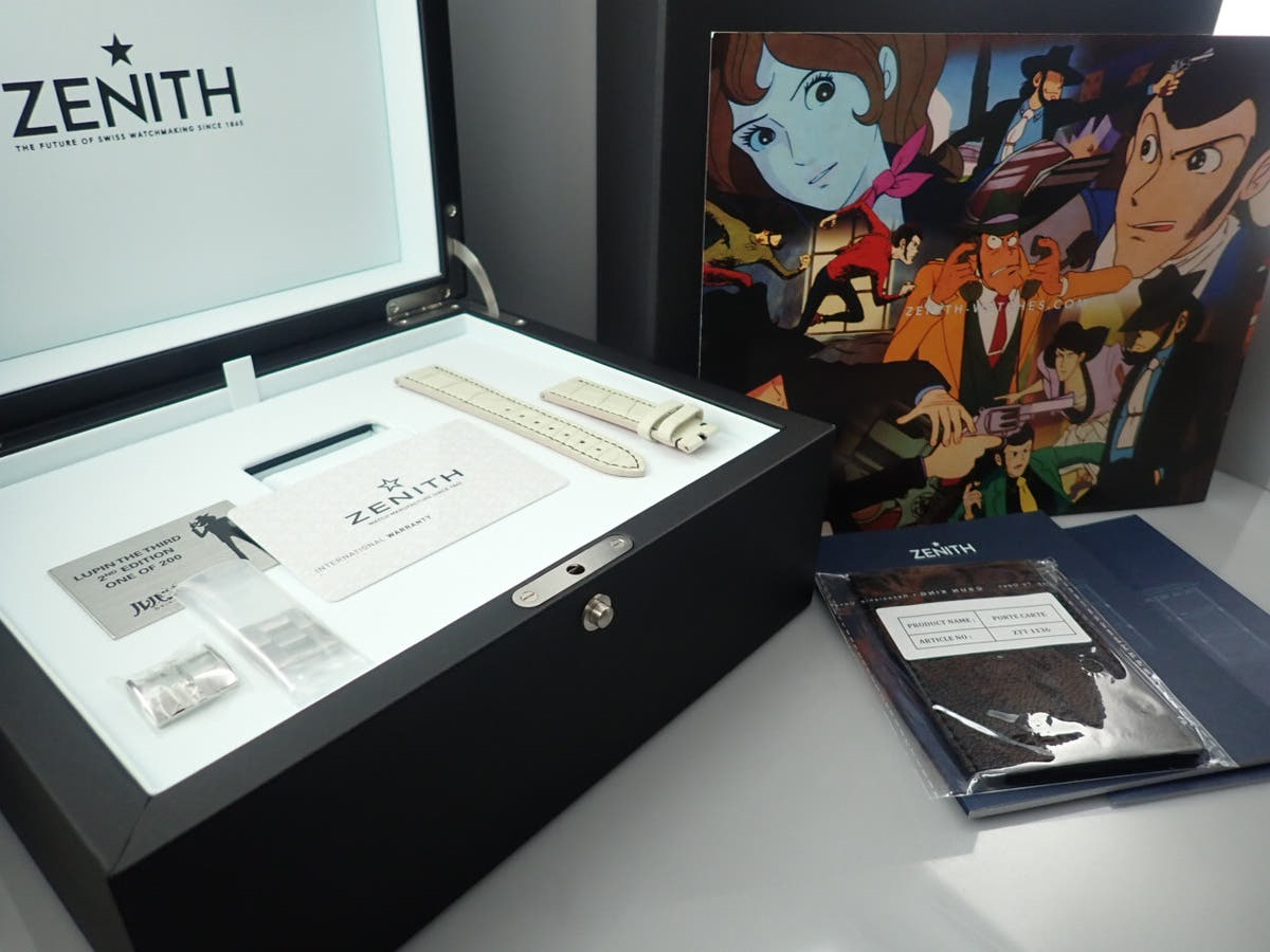ゼニス エル・プリメロ リバイバル ルパン3世 セカンドリミッテッド Ref.03.L384-2.400/07.M384 ホワイト文字盤 美品 V8JPX6H6
