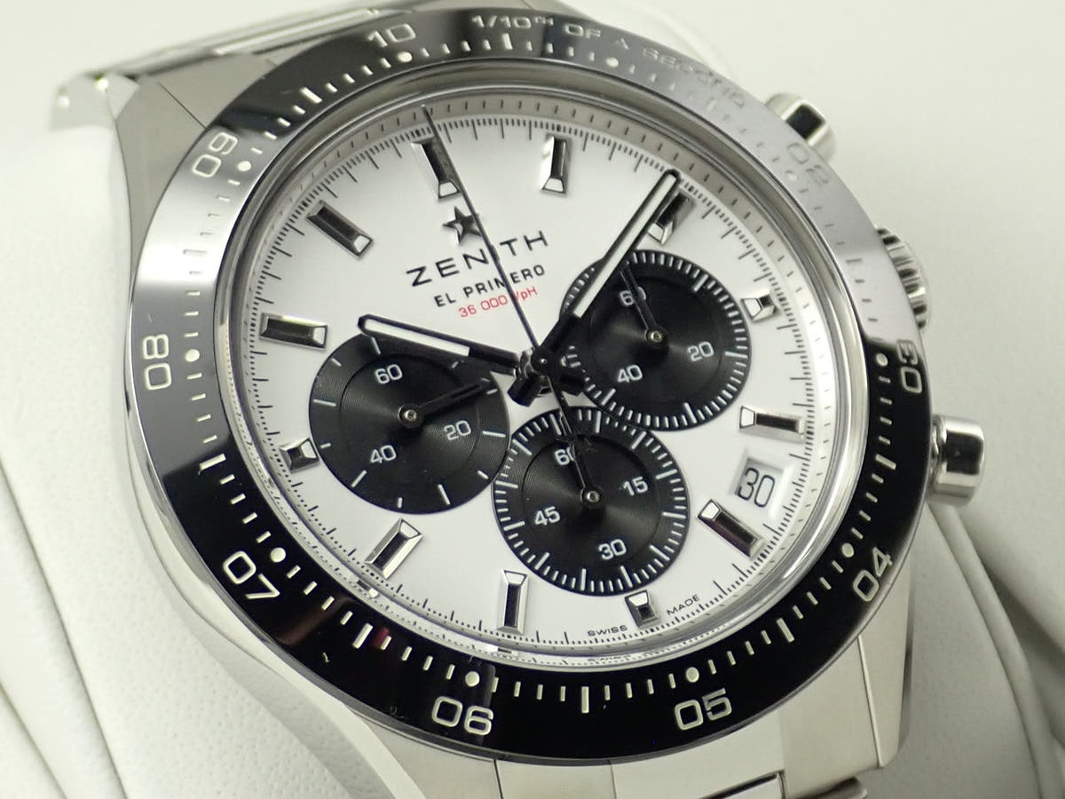 ゼニス クロノマスター スポーツ エル・プリメロ 限定100本 スペシャルエディション Ref.03.3102.3600/02.M3100 ホワイト文字盤 未使用 J9MV0X72