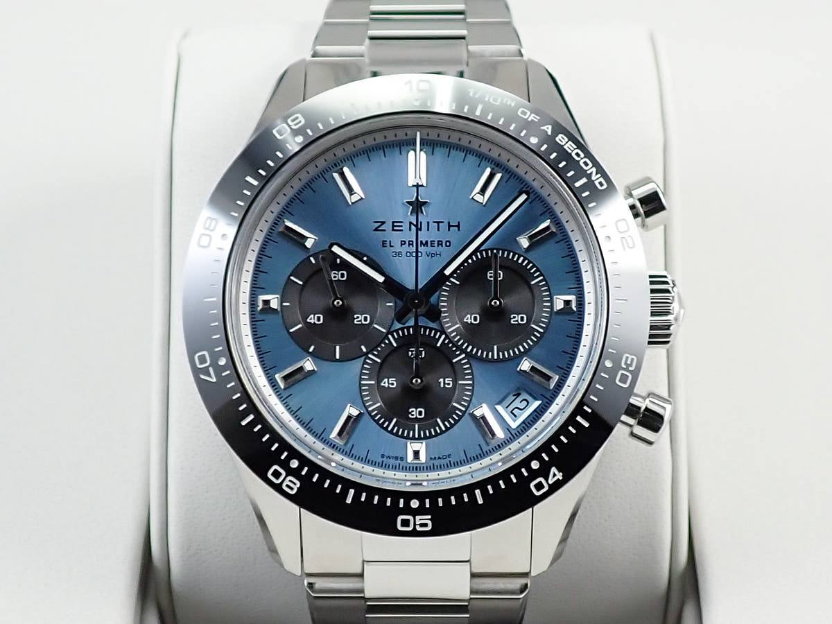 ゼニス クロノマスター スポーツ ヨシダ スペシャル エディション Ref.03.3104.3600/54.M3100 アクアブルー文字盤 未使用 7MY6Y5Z1