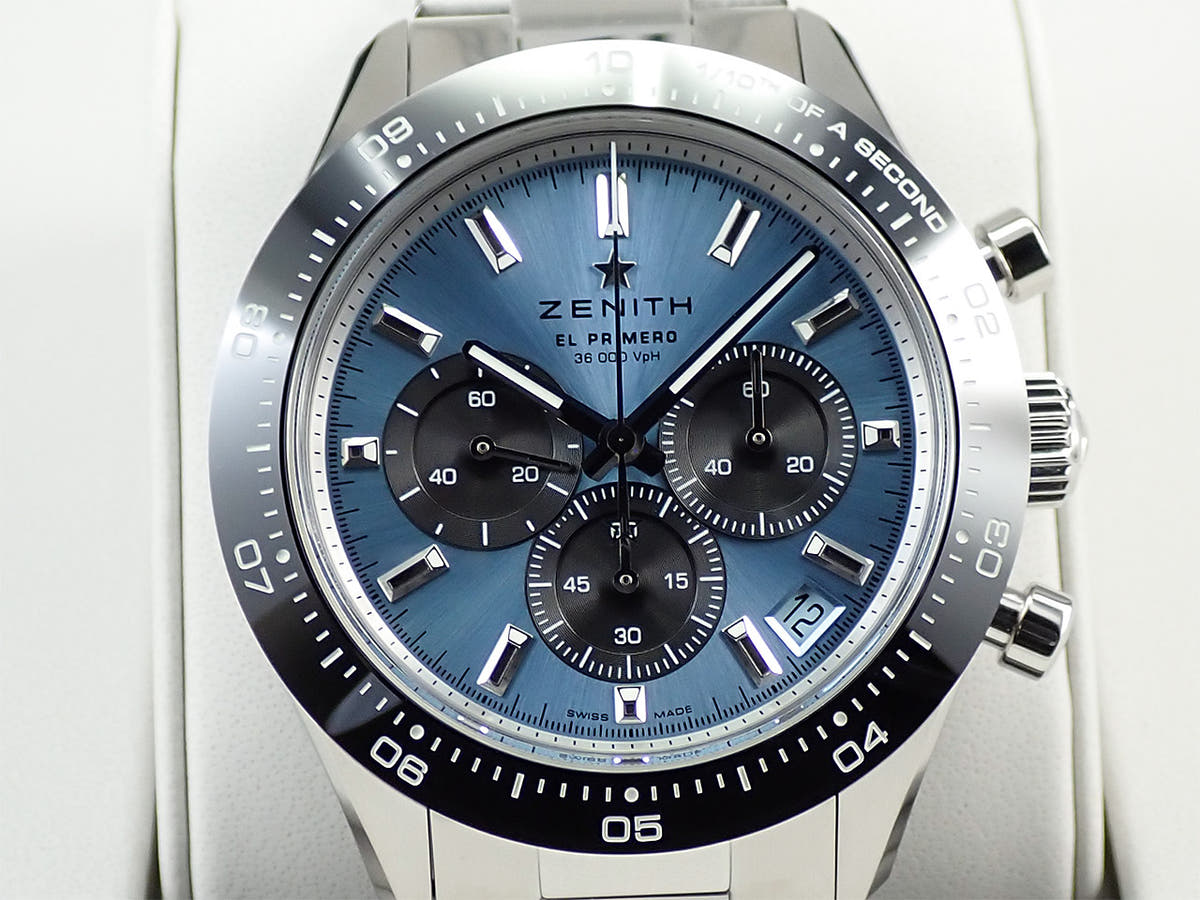 ゼニス クロノマスター スポーツ ヨシダ スペシャル エディション Ref.03.3104.3600/54.M3100 アクアブルー文字盤 未使用 7MY6Y5Z1