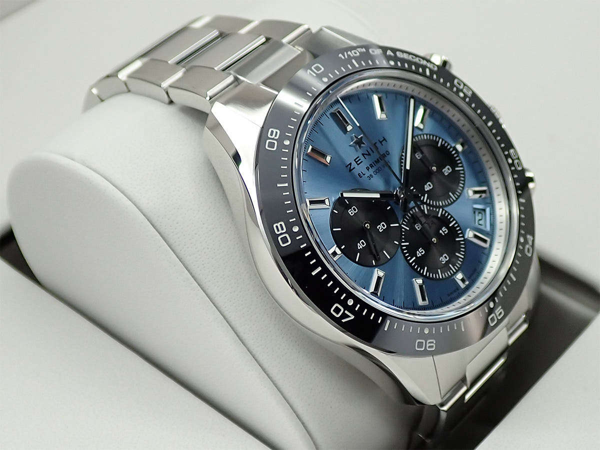 ゼニス クロノマスター スポーツ ヨシダ スペシャル エディション Ref.03.3104.3600/54.M3100 アクアブルー文字盤 未使用 7MY6Y5Z1