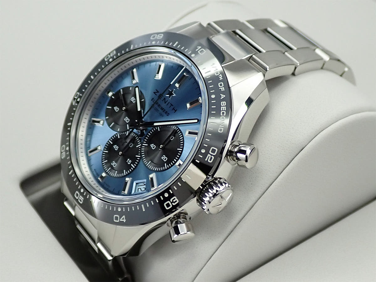ゼニス クロノマスター スポーツ ヨシダ スペシャル エディション Ref.03.3104.3600/54.M3100 アクアブルー文字盤 未使用 7MY6Y5Z1