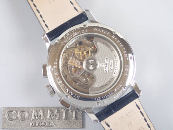 ゼニス クロノマスター Ref.03.0240.4021/22.C495 ブラックギョウシェ文字盤 中古 chronomaster-2