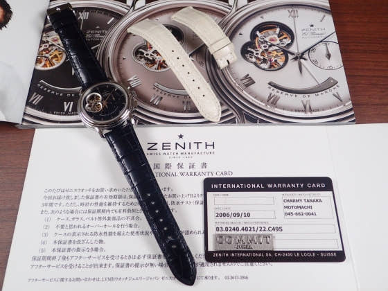 ゼニス クロノマスター Ref.03.0240.4021/22.C495 ブラックギョウシェ文字盤 中古 chronomaster-2