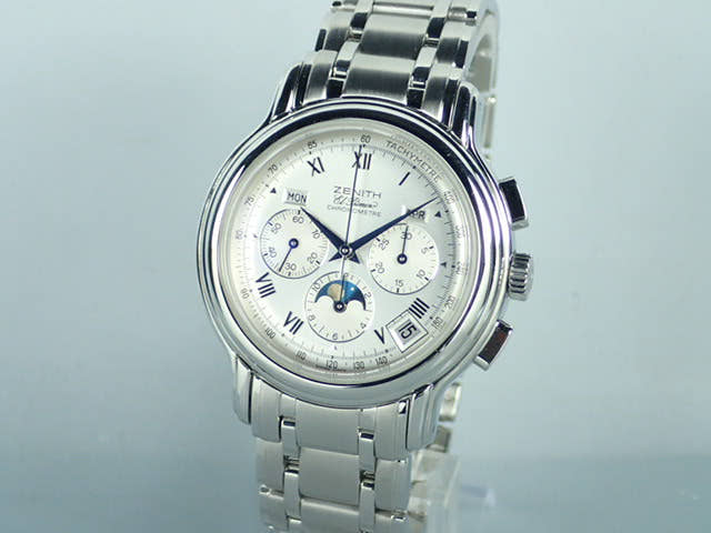 ゼニス クロノマスターT Ref.02.0240.410/01 シルバー文字盤 中古 chronomaster-3