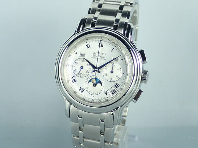 ゼニス クロノマスターT Ref.02.0240.410/01 シルバー文字盤 中古 chronomaster-3