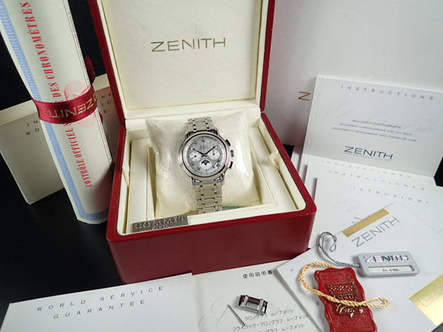 ゼニス クロノマスターT Ref.02.0240.410/01 シルバー文字盤 中古 chronomaster-3