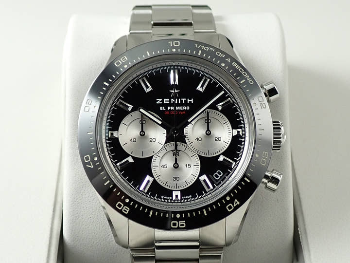 ゼニス クロノマスター スポーツ エル・プリメロ ヨシダスペシャル Ref.03.3101.3600/21.M3100 ブラック文字盤 美品 18TT9PF4